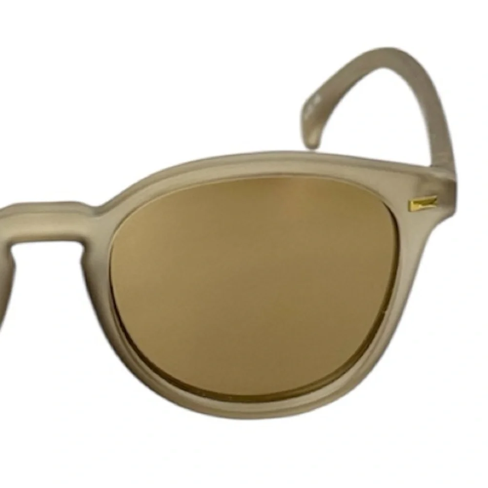 LE SPECS Bandwagon NEW Sunglasses Matte Stone Frame With Copper Mirror Lens NEW